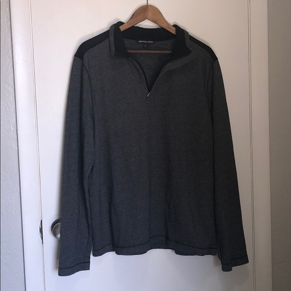 Michael Kors Gray Long-Sleeve Quarter -Zip - Picture 5 of 10
